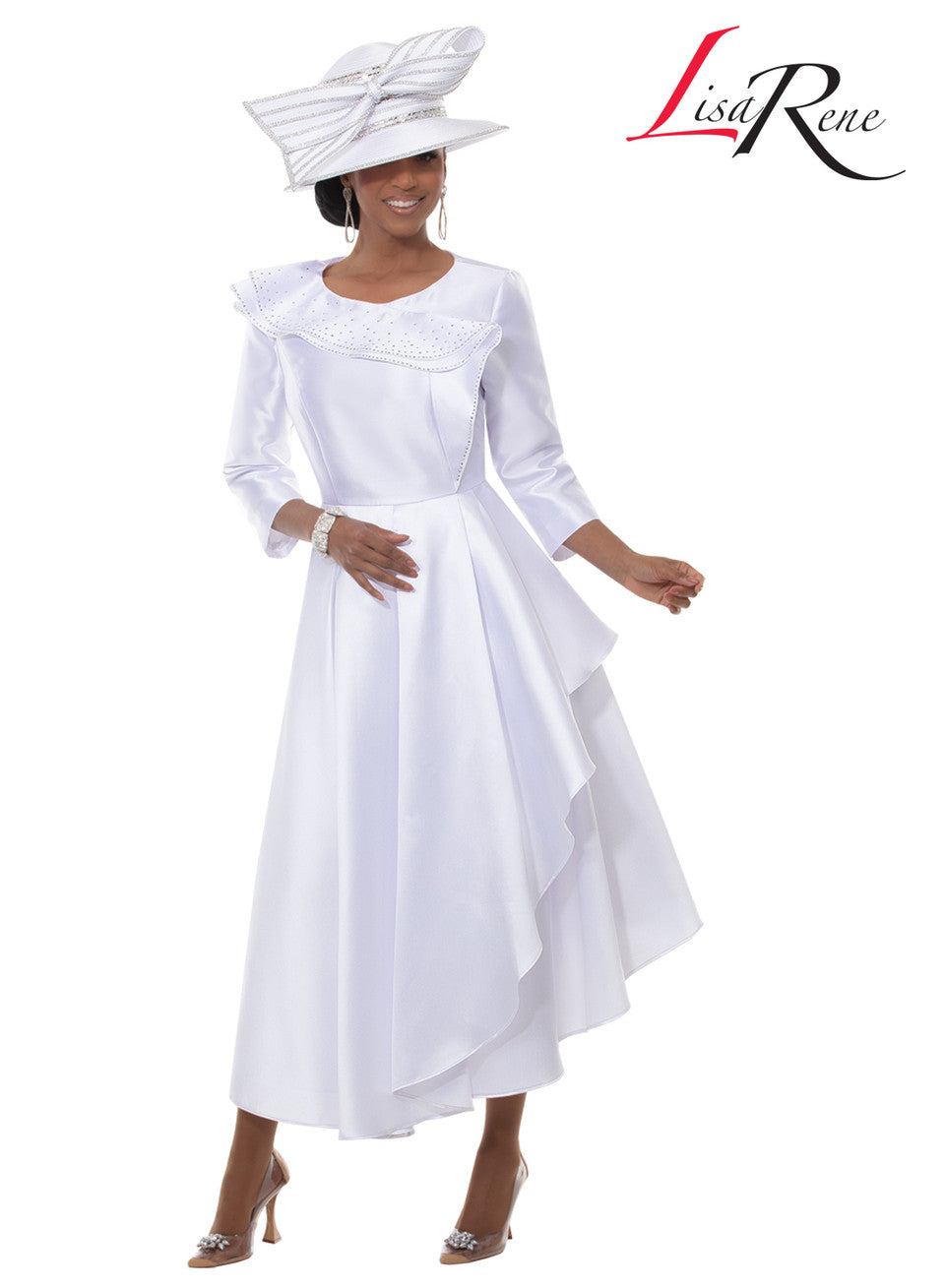 3380 Rhinestone Trimmed Dress Lisa Rene By Donna Vinci
