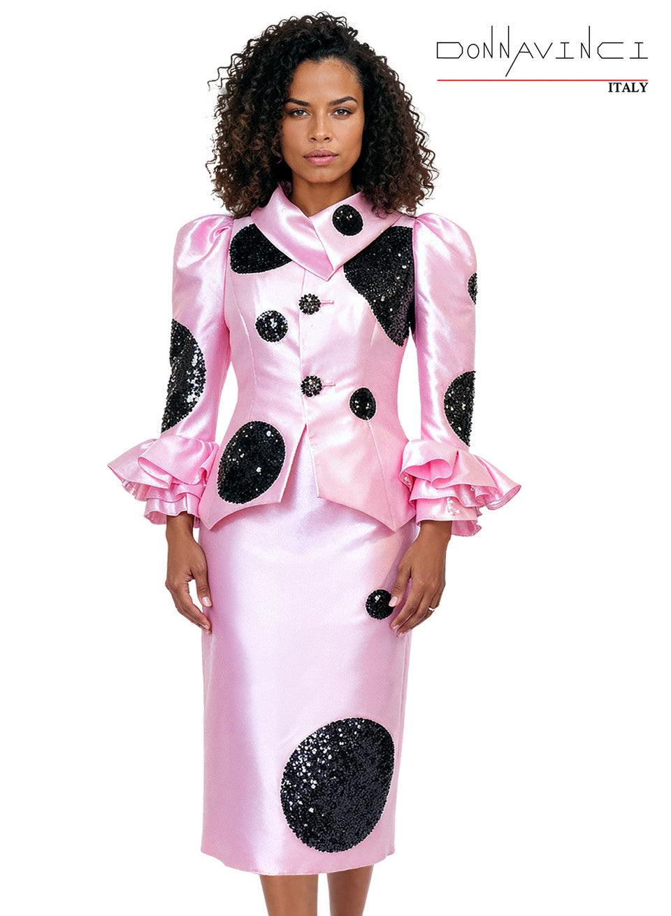 12205 2Pc Jacket & Skirt Set Donna Vinci