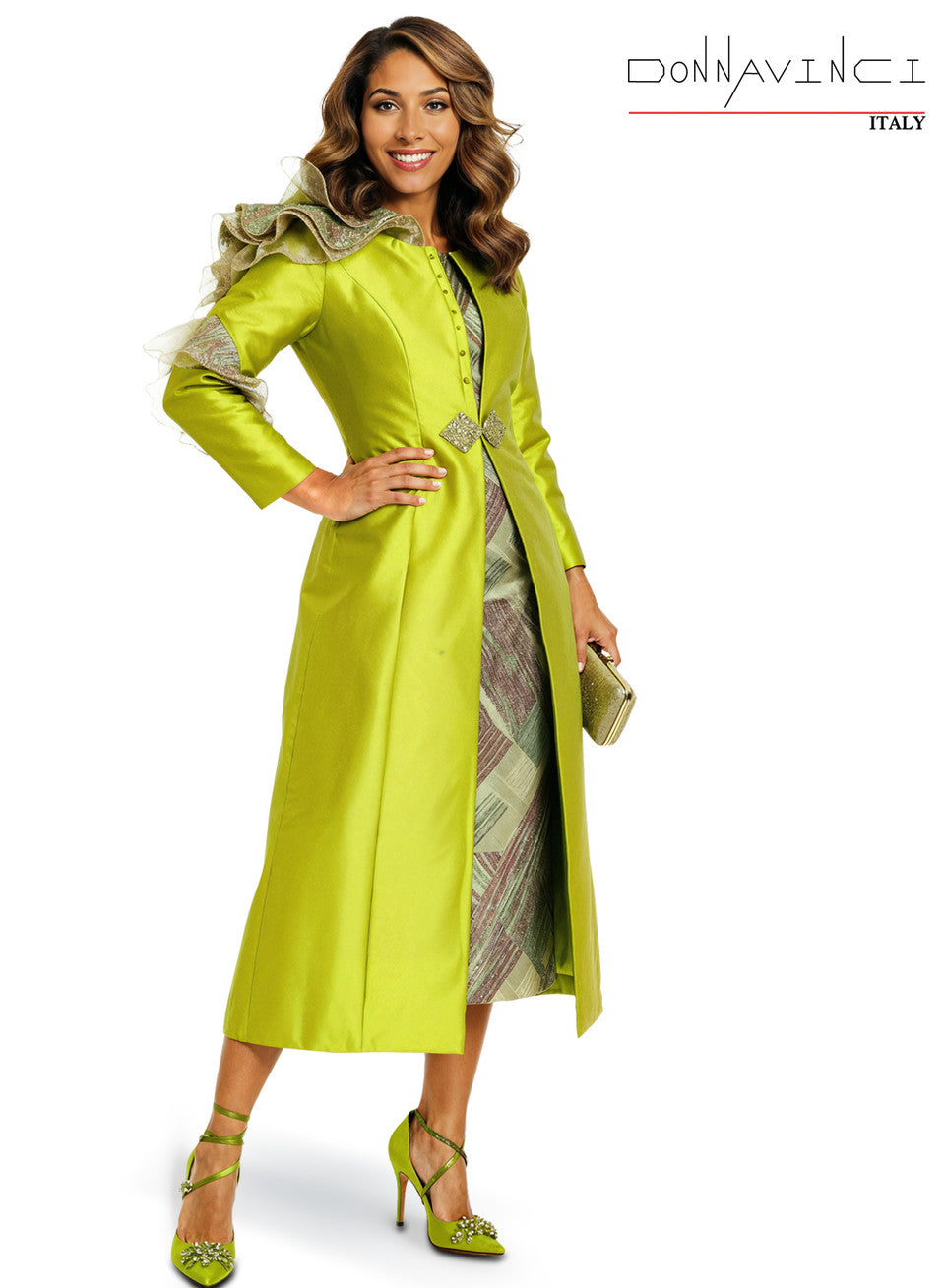 12247 2pc. Dress & Jacket Set Donna Vinci