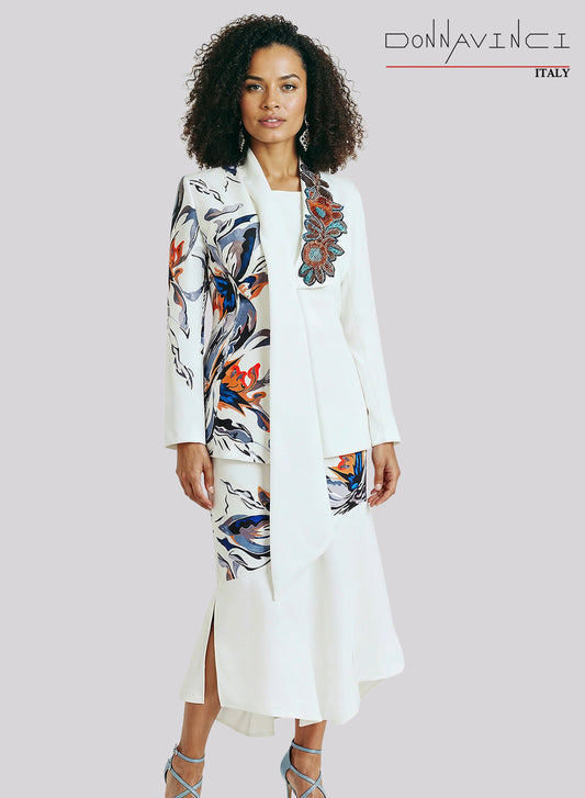 12254 3pc. Jacket, Cami & Skirt Set Donna Vinci