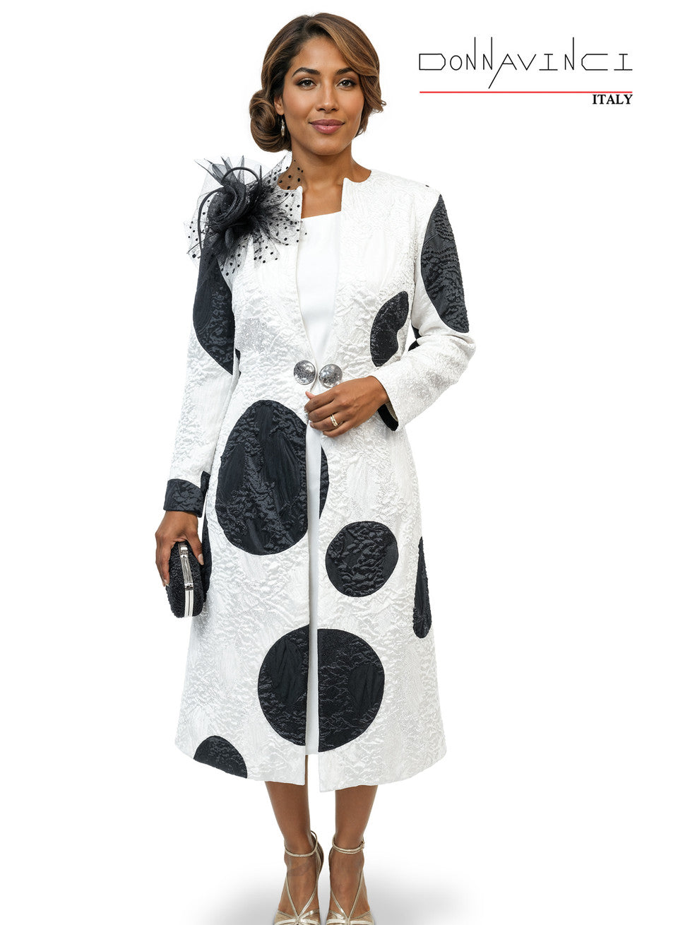 12275 2pc. Dress & Jacket Set Donna Vinci