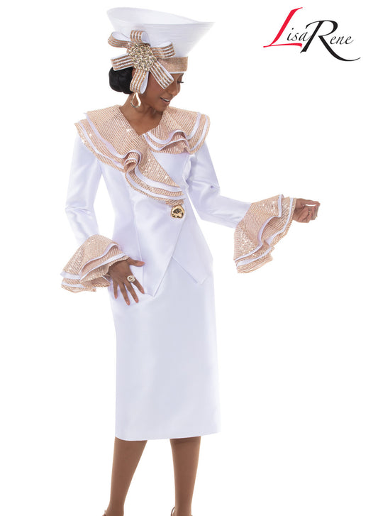 3381 2Pc Jacket & Skirt Set Lisa Rene By Donna Vinci