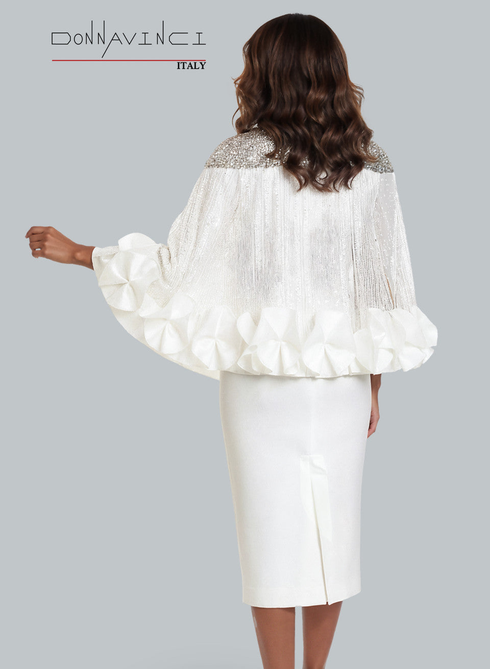 12268 2Pc Jacket & Skirt Set Donna Vinci
