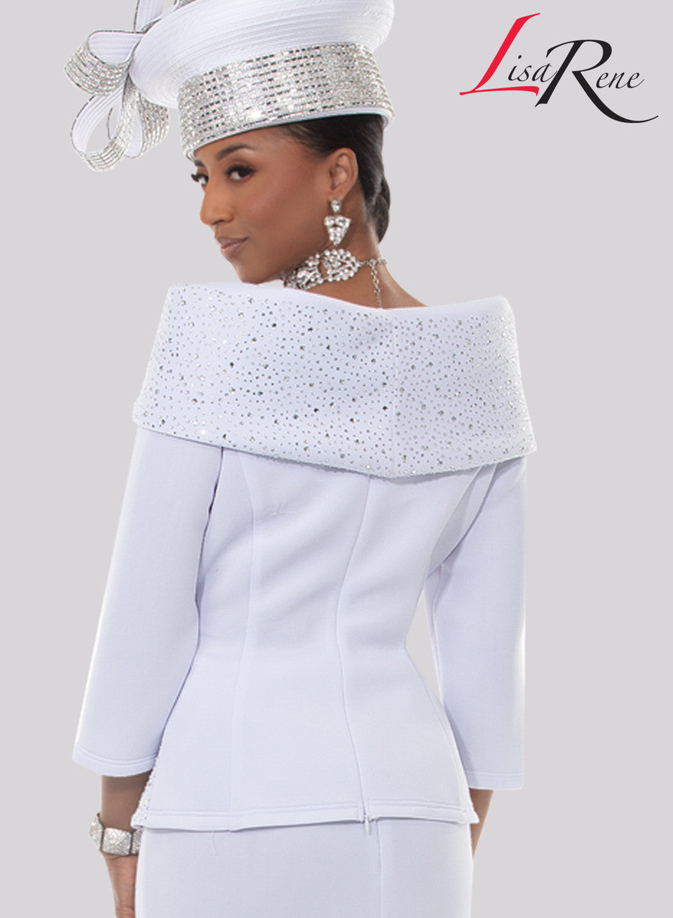 3373 2Pc Church Suit ink  Lisa Rene By Donna Vinci